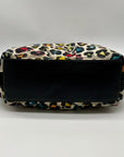 Brighton Soft Multicolor Leopard Print Fabric Shoulder Bag