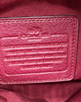 Coach Red Wine Pebbled Leather Carrie Convertible Crossbody Bag