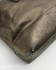 Cole Haan Metallic Bronze Leather Convertible Satchel