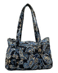 Vera Bradley Navy Blue Windsor Tote Bag With Pouch