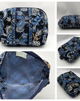 Vera Bradley Navy Blue Windsor Tote Bag With Pouch