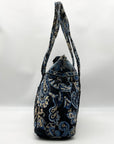 Vera Bradley Navy Blue Windsor Tote Bag With Pouch