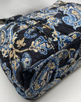 Vera Bradley Navy Blue Windsor Tote Bag With Pouch