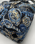 Vera Bradley Navy Blue Windsor Tote Bag With Pouch