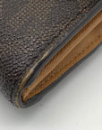 Michael Kors Greenwich Brown and Tan Monogram Wallet