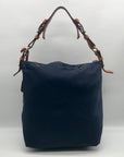 Dooney & Bourke Blue Nylon Wayfarer Collection Satchel Bag