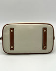Dooney & Bourke Cream Pebbled Leather Dome Satchel
