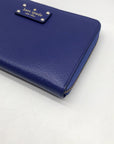 Kate Spade Blue Wellesley Neda Zip-Around Wallet