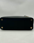 Michael Kors Black Saffiano Leather Middle Zip Savannah Convertible Tote
