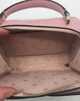 Kate Spade Light Pink Saffiano Leather Mini Vanity Top Handle Bag