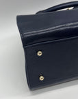 Brahmin Blue Leather Shoulder Bag
