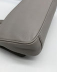 Michael Kors Gray Leather Fulton Shoulder Flap Crossbody Bag