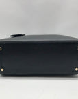Kate Spade Black Pebbled Leather Small Eva Top Zip Satchel Bag