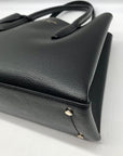 Kate Spade Black Pebbled Leather Small Eva Top Zip Satchel Bag