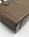 Dooney & Bourke Taupe Leather Selleria Tote Bag