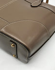 Dooney & Bourke Taupe Leather Selleria Tote Bag