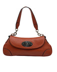 Unbranded Orange Faux Leather Shoulder Bag