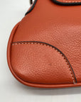 Unbranded Orange Faux Leather Shoulder Bag