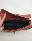 Unbranded Orange Faux Leather Shoulder Bag