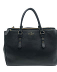 Kate Spade Black Pebbled Leather Leighann Mulberry Street Convertible Satchel