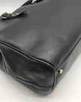 Kate Spade Black Pebbled Leather Leighann Mulberry Street Convertible Satchel