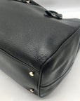 Kate Spade Black Pebbled Leather Leighann Mulberry Street Convertible Satchel