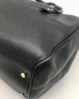Kate Spade Black Pebbled Leather Leighann Mulberry Street Convertible Satchel