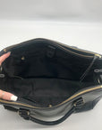 Kate Spade Black Pebbled Leather Leighann Mulberry Street Convertible Satchel