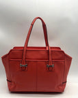 Coach Coral Leather Taylor Alexis Carryall Tote Bag-F25205