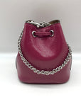 Coach Purple Patent Leather Crinkle Drawstring Wristlet