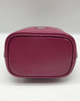 Coach Purple Patent Leather Crinkle Drawstring Wristlet