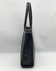 Kate Spade Black Pebbled Leather Lynne Bubbles Perforated Perri Lane Tote Bag