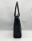 Kate Spade Black Pebbled Leather Lynne Bubbles Perforated Perri Lane Tote Bag