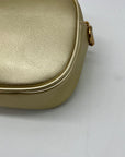 Sam Edelman Gold Faux Leather Tote Bag