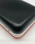 Diane von Furstenberg Bright Coral Small Crystal Embellished Convertible Clutch