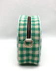 WKND WYFR Green Gingham Fabric August Crossbody Bag