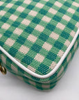 WKND WYFR Green Gingham Fabric August Crossbody Bag