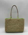 Sun & Sand Tan Woven Straw Tote Bag