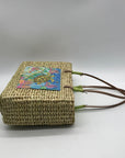 Sun & Sand Tan Woven Straw Tote Bag