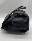 Dooney & Bourke Black Pebbled Leather Murphy Backpack
