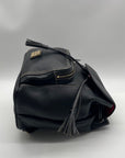 Dooney & Bourke Black Pebbled Leather Murphy Backpack