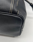 Dooney & Bourke Black Pebbled Leather Murphy Backpack