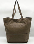 Joy Susan Taupe Vegan Leather Large Tote Bag