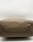 Joy Susan Taupe Vegan Leather Large Tote Bag