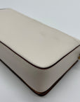 Coach Ivory Embossed Leather Dinky Crossbody Bag 30427
