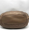 Brighton Metallic Bronze Nala Leather Embroidered Shoulder Bag