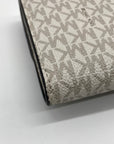 Michael Kors Vanilla Monogram Canvas Juliana Convertible Wallet