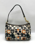 Coach Multicolor Sateen Madison Graphic OP Art Mini Bag 41997