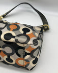 Coach Multicolor Sateen Madison Graphic OP Art Mini Bag 41997