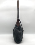 Brighton Black & Brown Leather Vintage Shoulder Bag